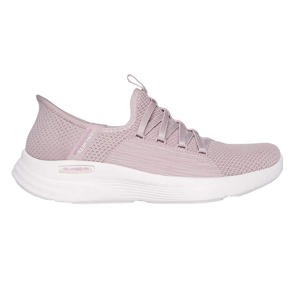 Grey Skechers Wide Fit Memory Foam Womens Pink Skechers Shoes