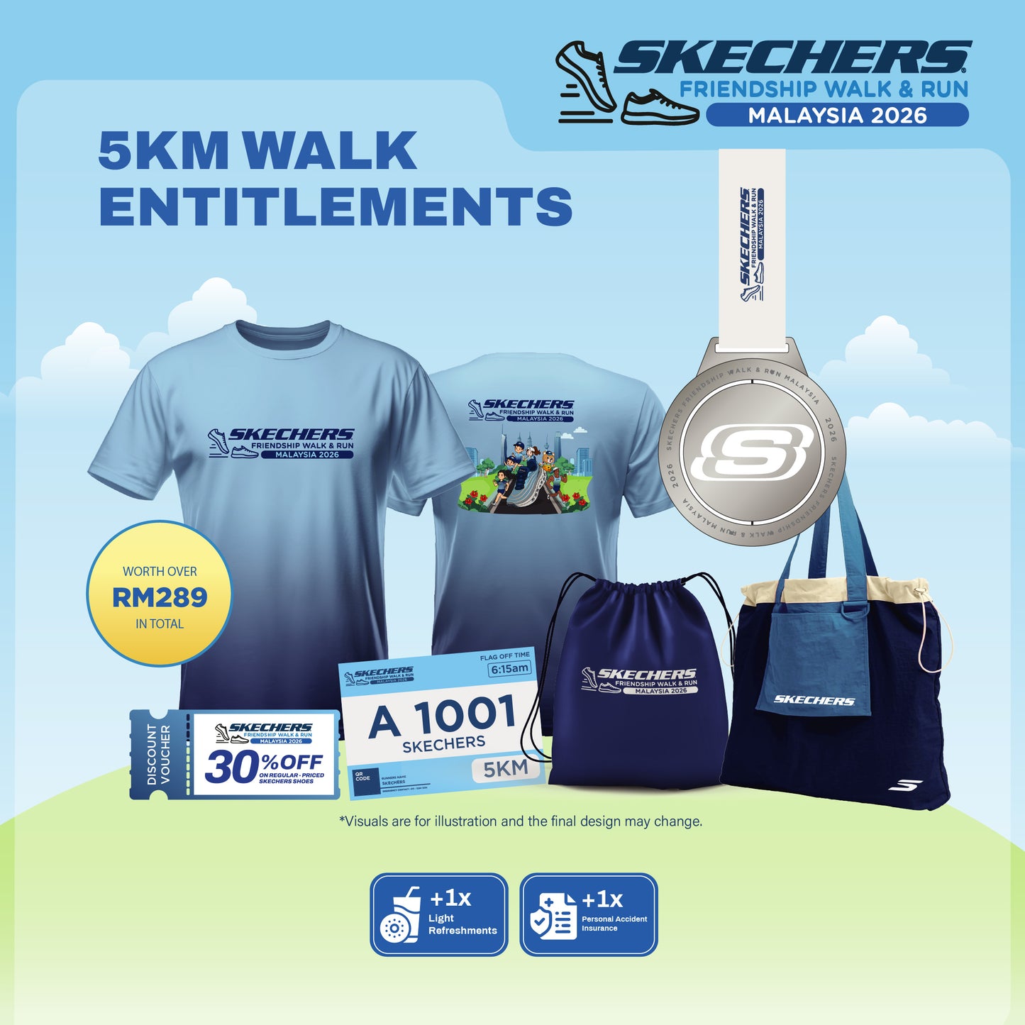 5KM Walk Bundle Set - Men
