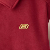 Skechers men's CNY Woven Quilted Jacket in Savvy Red for lifestyle wear