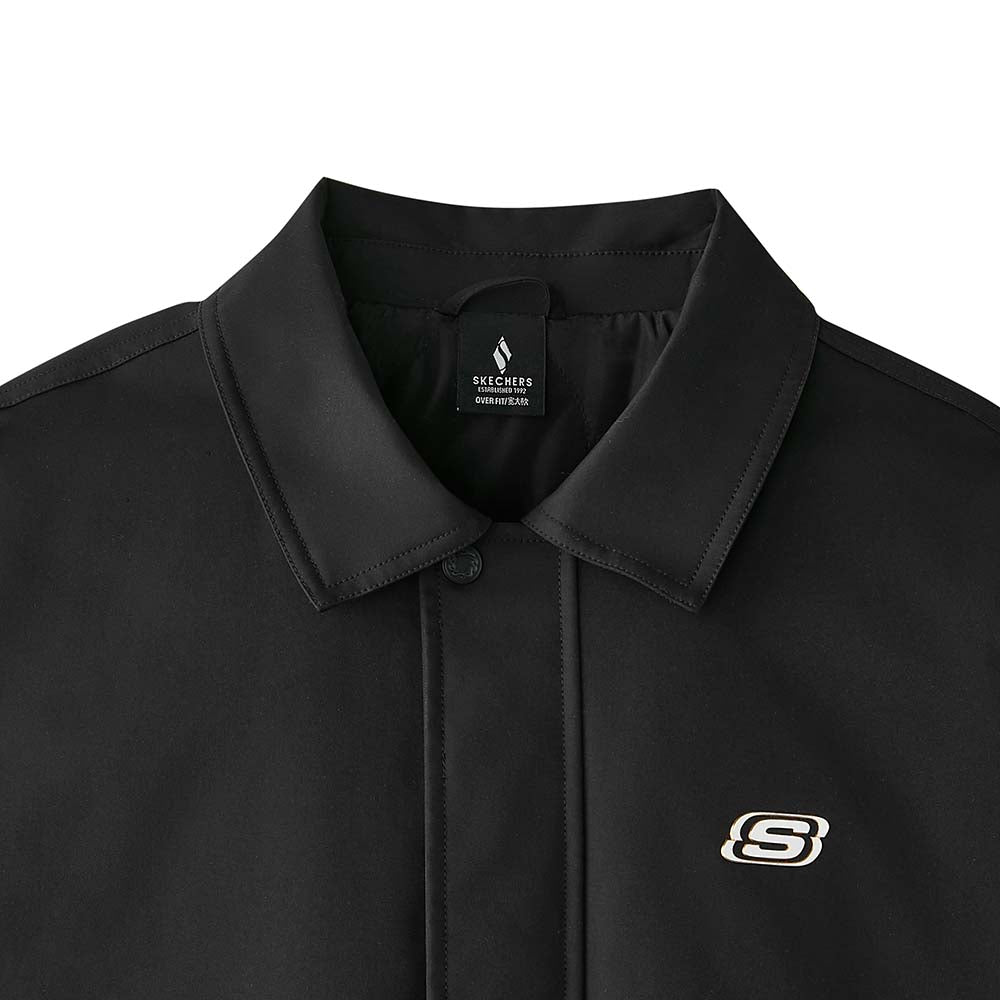 Skechers unisex CNY Woven Quilted Jacket in Black Beauty for lifestyle wear