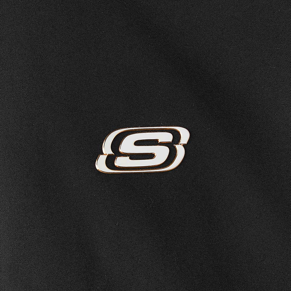 Skechers unisex CNY Woven Quilted Jacket in Black Beauty for lifestyle wear