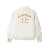 Skechers unisex CNY Woven Quilted Jacket in Pristine for lifestyle wear