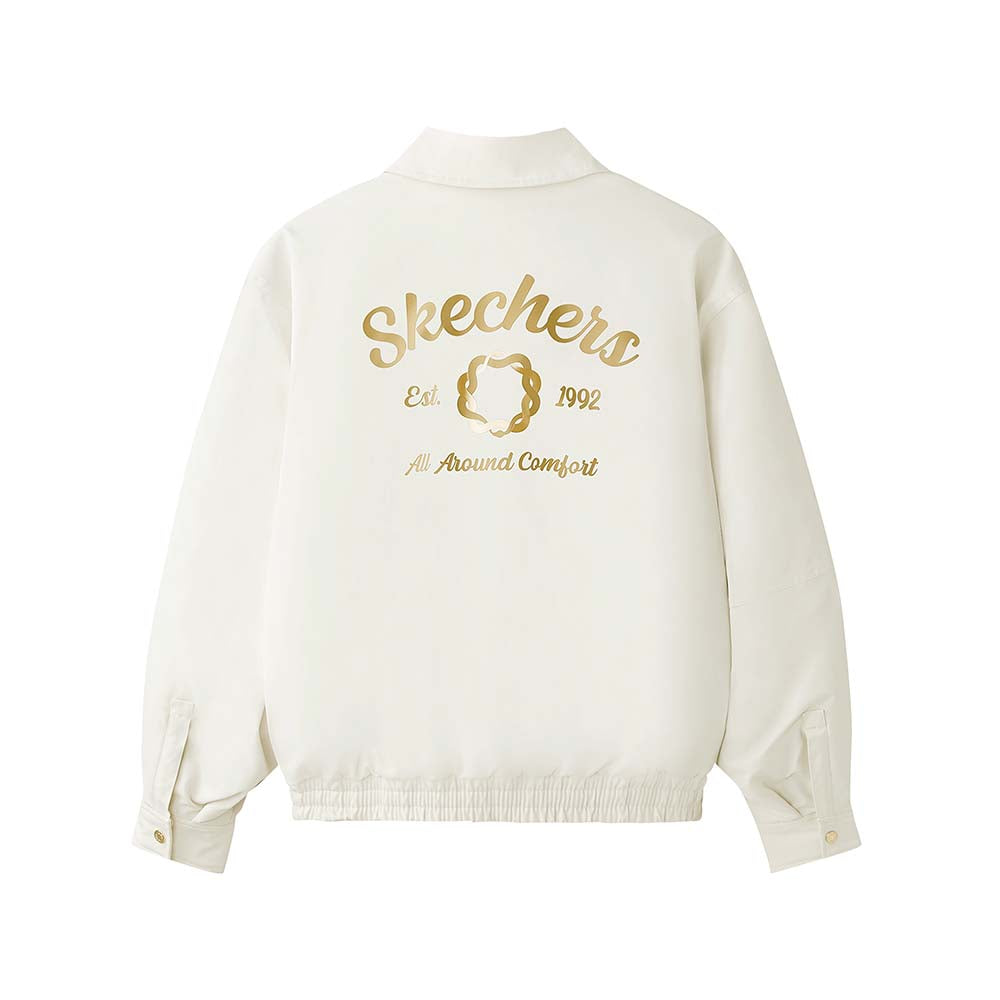 Skechers unisex CNY Woven Quilted Jacket in Pristine for lifestyle wear