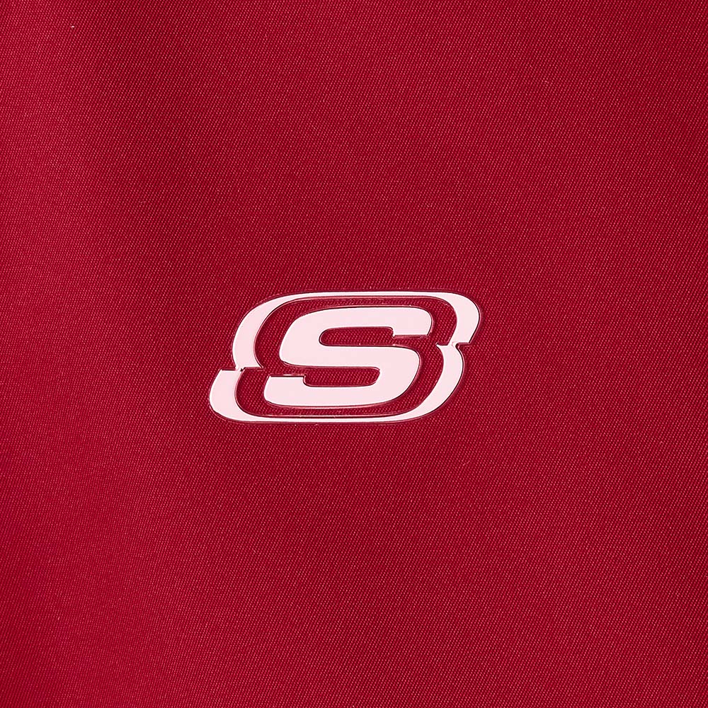Skechers unisex CNY Woven Quilted Jacket in Savvy Red for lifestyle wear
