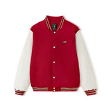 Skechers unisex CNY Woven Quilted Jacket in Savvy Red for lifestyle wear
