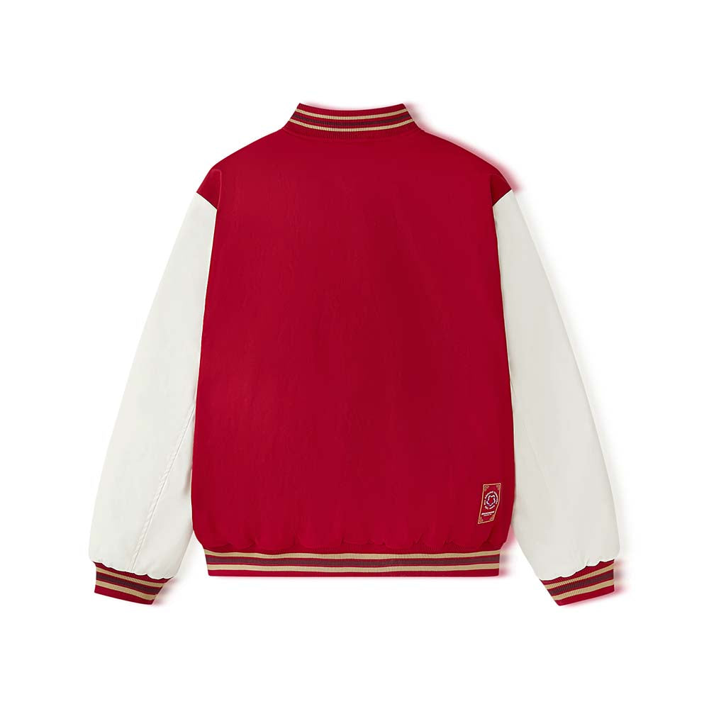 Skechers unisex CNY Woven Quilted Jacket in Savvy Red for lifestyle wear