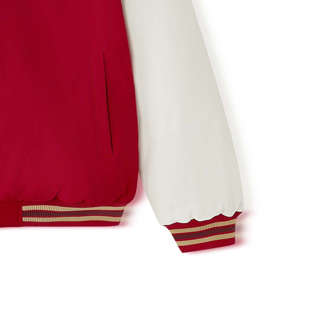 Skechers unisex CNY Woven Quilted Jacket in Savvy Red for lifestyle wear