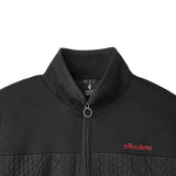 Skechers women's CNY Knit Quilted Jacket in Black Beauty for lifestyle wear