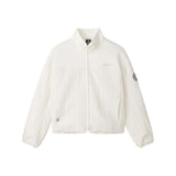 Skechers women's CNY Knit Quilted Jacket in Marshmallow for lifestyle wear