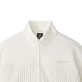 Skechers women's CNY Knit Quilted Jacket in Marshmallow for lifestyle wear