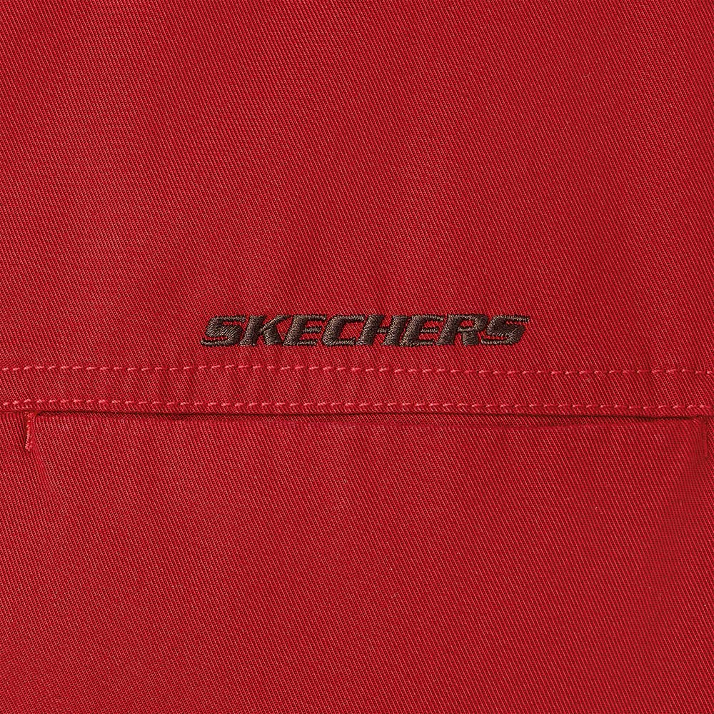 Skechers unisex CNY Woven Quilted Jacket in Savvy Red for lifestyle wear