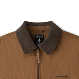 Skechers unisex CNY Woven Quilted Jacket in Chestnut Brown for lifestyle wear
