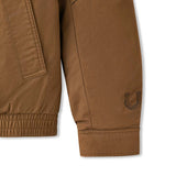Skechers unisex CNY Woven Quilted Jacket in Chestnut Brown for lifestyle wear