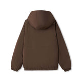 Skechers unisex CNY Woven Quilted Jacket in Dark Caramel Brown for lifestyle wear