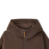 Skechers unisex CNY Woven Quilted Jacket in Dark Caramel Brown for lifestyle wear