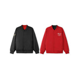 Skechers unisex CNY Reversible Quilted Jacket in Black Beauty for lifestyle wear