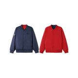 Skechers unisex CNY Reversible Quilted Jacket in Navy Blazer for lifestyle wear