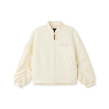 Skechers women's CNY Knit Quilted Jacket in Gardenia for lifestyle wear