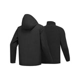 Skechers men's Go Trail 3 in 1 Jacket in Black Beauty for outdoor performance wear