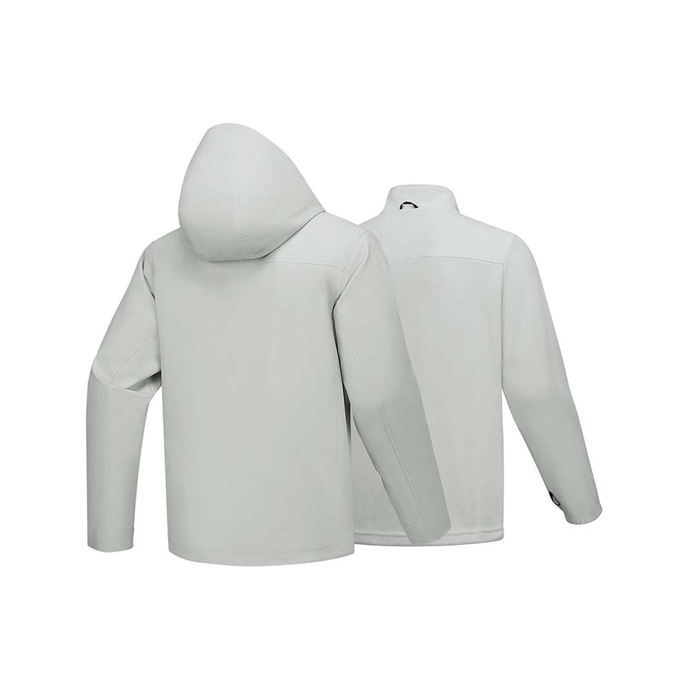 Skechers men's Go Trail 3 in 1 Jacket in Lunar Rock for outdoor performance wear