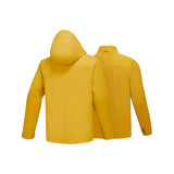 Skechers men's Go Trail 3 in 1 Jacket in Warm Golden Yellow for outdoor performance wear