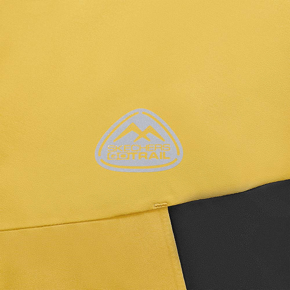Skechers men's Go Trail 3 in 1 Jacket in Warm Golden Yellow for outdoor performance wear