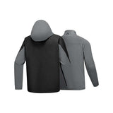 Skechers men's Go Trail 3 in 1 Jacket in Black Beauty for outdoor performance wear