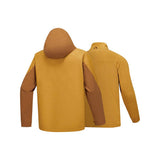 Skechers men's Go Trail 3 in 1 Jacket in Oak Brown for outdoor performance wear
