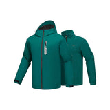 Skechers men's Go Trail 3 in 1 Jacket in Seaweed Army Green for outdoor performance wear