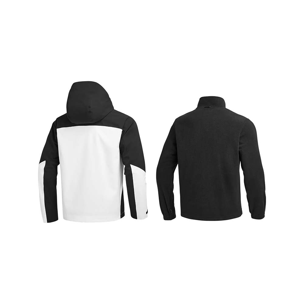 Skechers men's Go Trail 3 in 1 Jacket in Bright White for outdoor performance wear