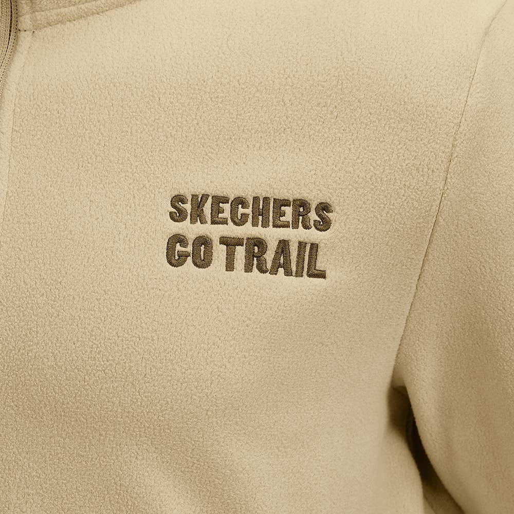 Skechers men's Go Trail 3 in 1 Jacket in Irish Cream for outdoor performance wear