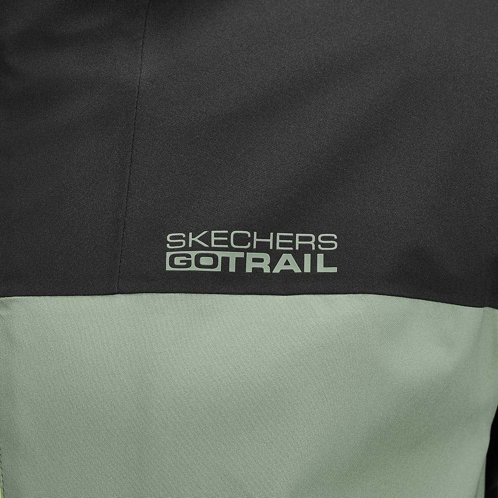 Skechers men's Go Trail 3 in 1 Jacket in Agave Green for outdoor performance wear