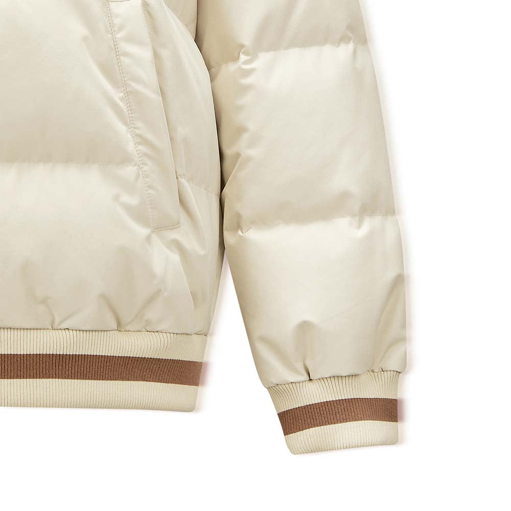 Skechers unisex Sport-Utility Woven Down Jacket in Peyote for lifestyle wear