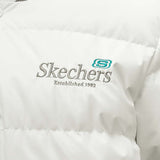 Skechers unisex Sport-Utility Woven Down Jacket in Marshmallow for lifestyle wear