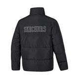 Skechers unisex Sport-Utility Woven Down Jacket in Black Beauty for lifestyle wear