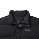 Skechers unisex Sport-Utility Woven Down Jacket in Black Beauty for lifestyle wear