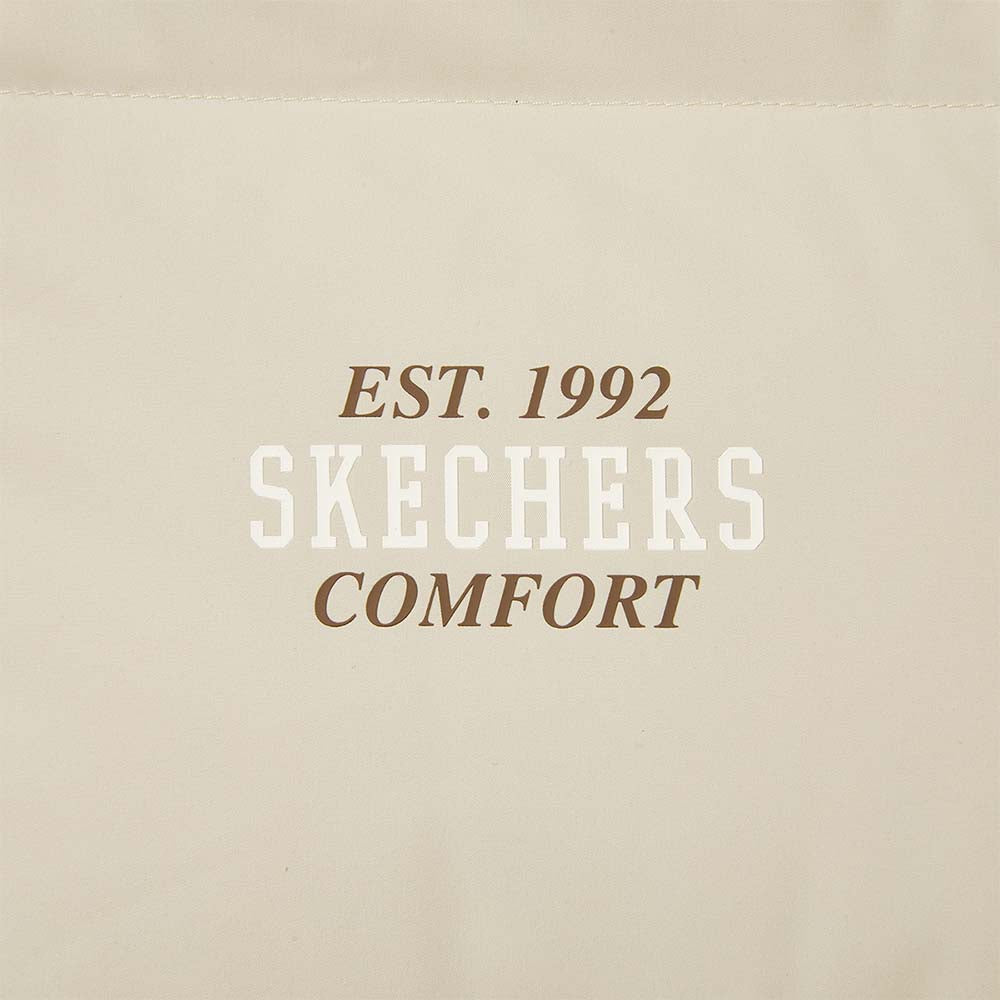 Skechers unisex Sport-Utility Woven Down Jacket in Peyote for lifestyle wear