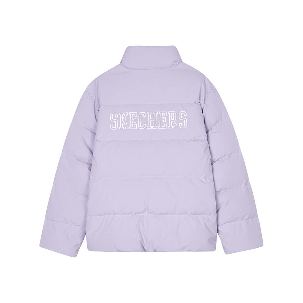Skechers unisex Sport-Utility Woven Down Jacket in Lavender for lifestyle wear