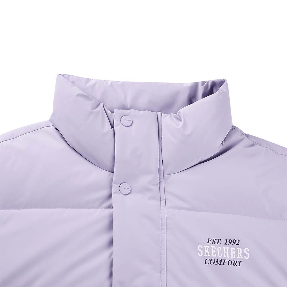 Skechers unisex Sport-Utility Woven Down Jacket in Lavender for lifestyle wear