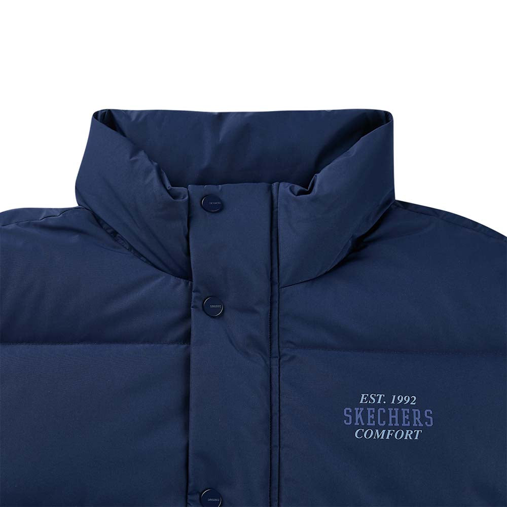 Skechers unisex Sport-Utility Woven Down Jacket in Peacoat for lifestyle wear