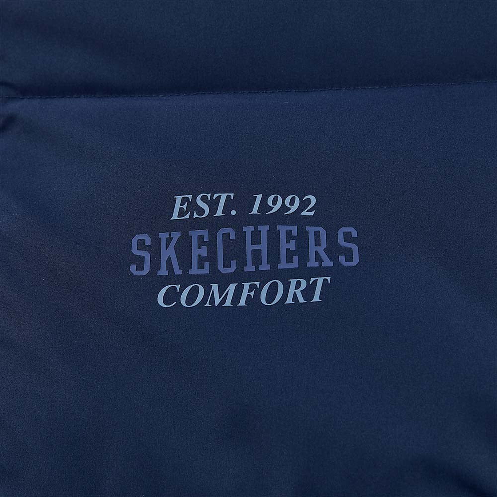 Skechers unisex Sport-Utility Woven Down Jacket in Peacoat for lifestyle wear