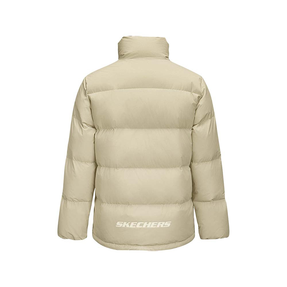 Skechers unisex Sport-Utility Woven Down Jacket in Peyote for lifestyle wear