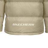 Skechers unisex Sport-Utility Woven Down Jacket in Peyote for lifestyle wear