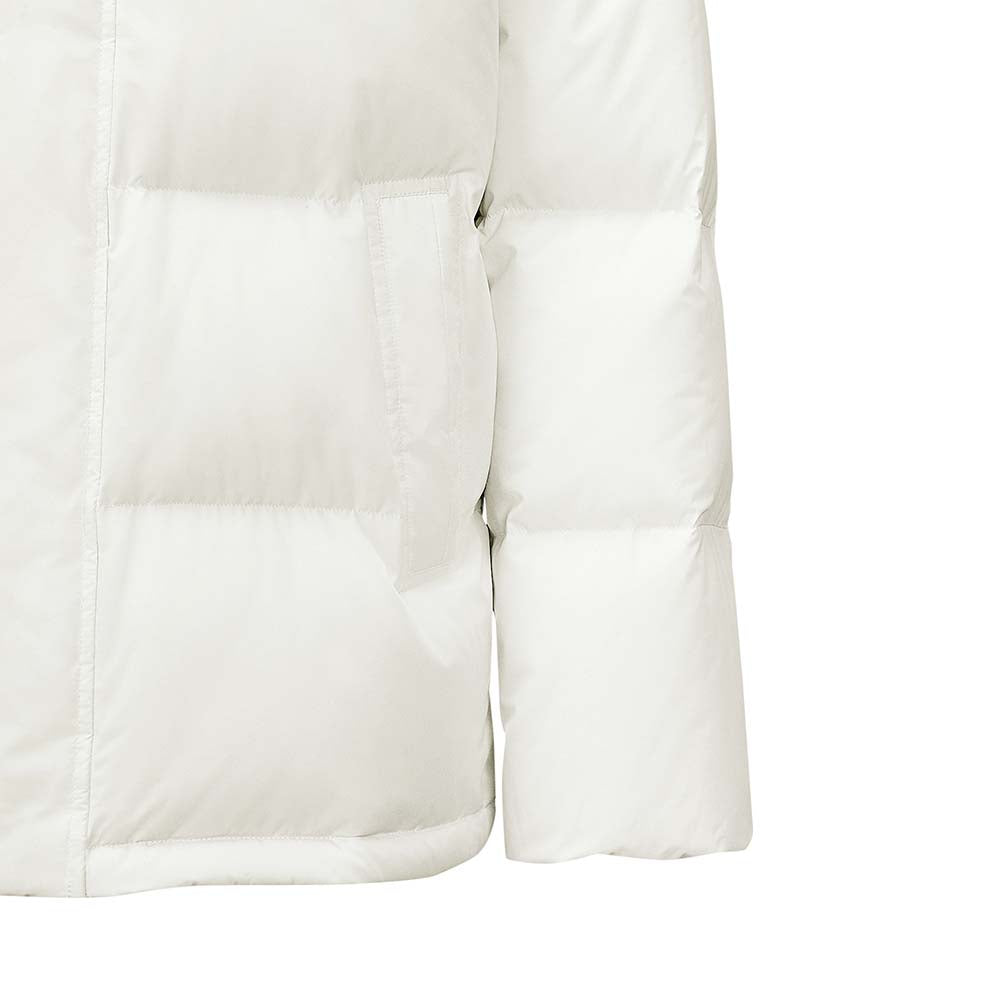 Skechers unisex Sport-Utility Woven Down Jacket in Marshmallow for lifestyle wear