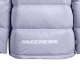 Skechers unisex Sport-Utility Woven Down Jacket in Purple Heather for lifestyle wear
