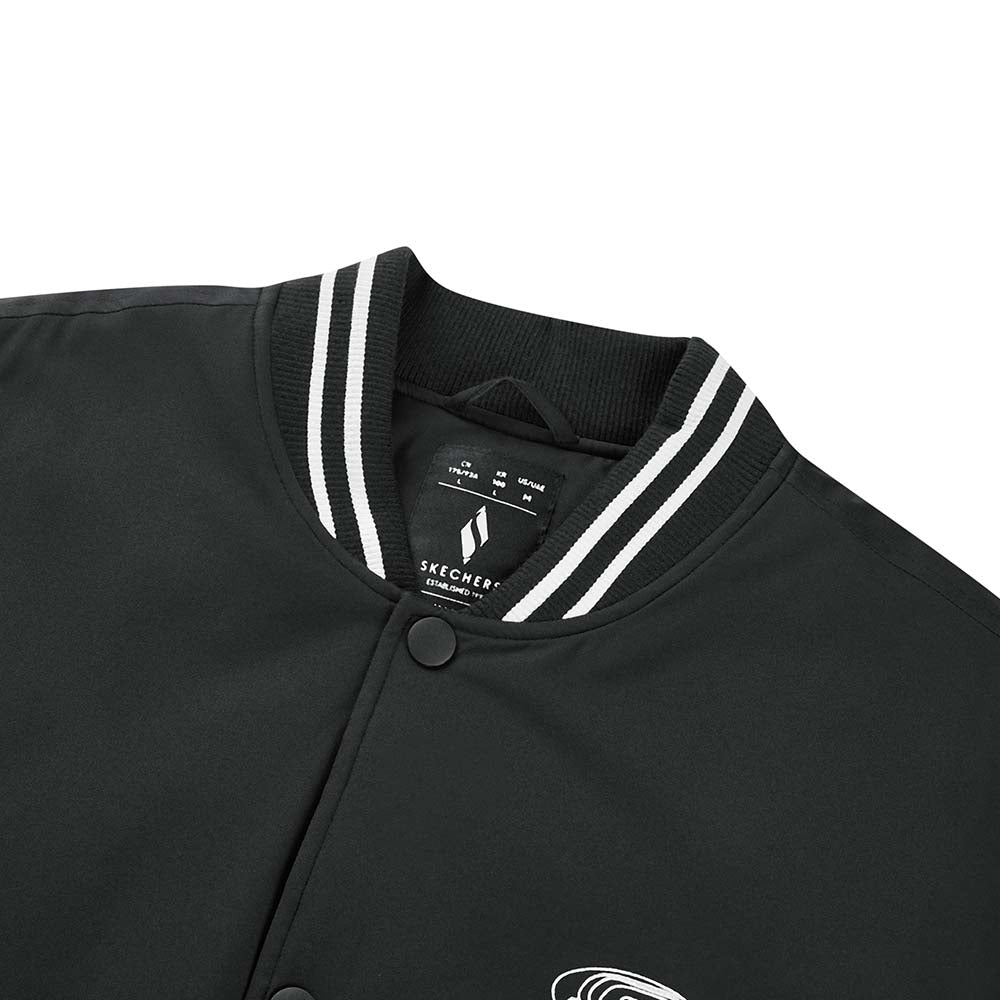 Skechers unisex Sport-Utility Woven Quilted Jacket in Black Beauty for lifestyle wear