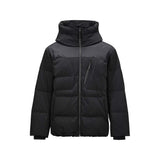 Skechers unisex Go Trail Woven Down Jacket in Black Beauty for outdoor performance wear