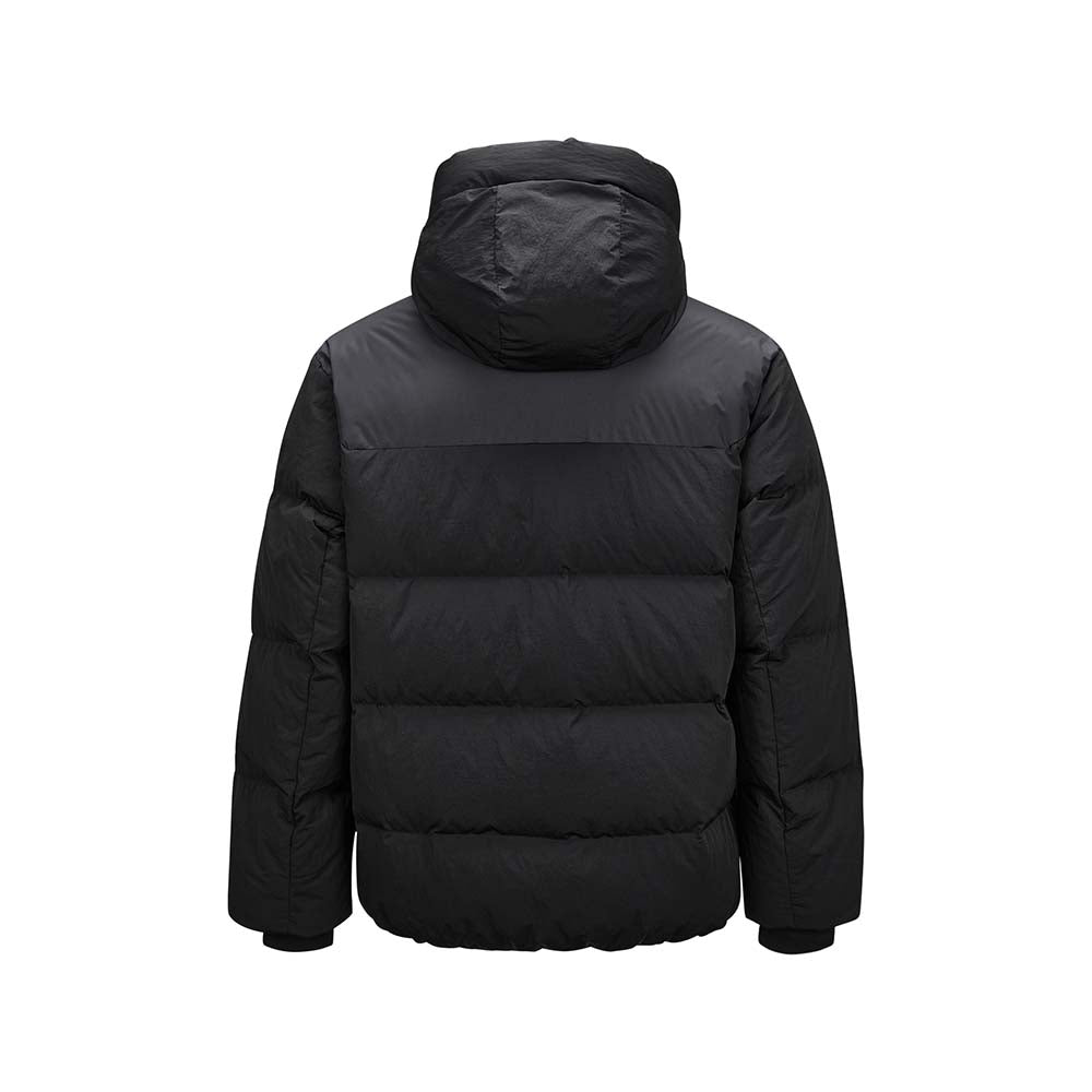 Skechers unisex Go Trail Woven Down Jacket in Black Beauty for outdoor performance wear