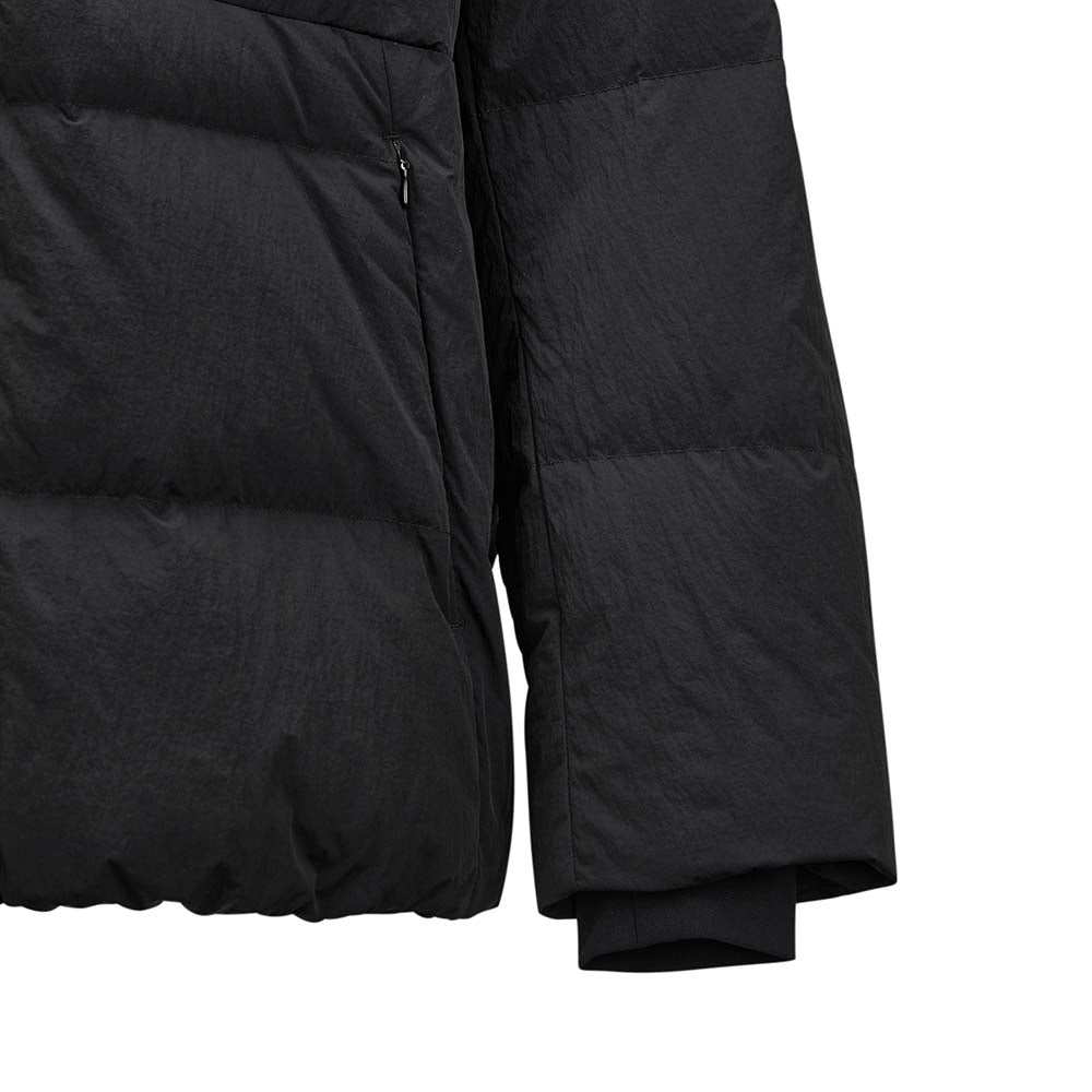 Skechers unisex Go Trail Woven Down Jacket in Black Beauty for outdoor performance wear