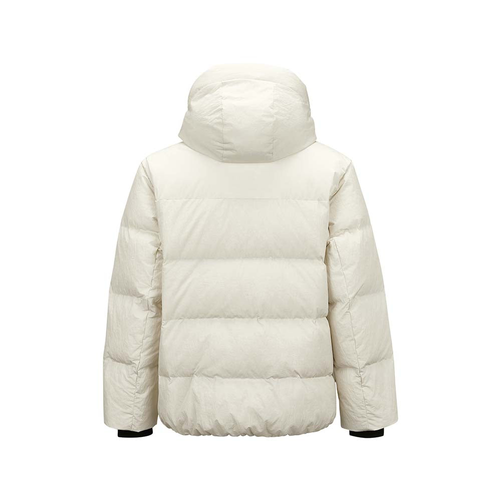 Skechers unisex Go Trail Woven Down Jacket in Silver Birch for outdoor performance wear